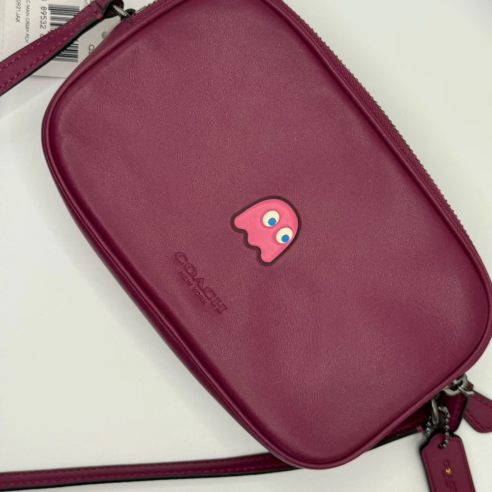Coach Novelty Crossbody Pac Man NWT π Rare π Womans - Picture 1 of 12